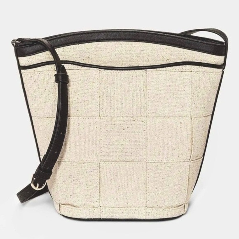 NWOT Crossbody Canvas Bucket Bag Purse | A New Day
